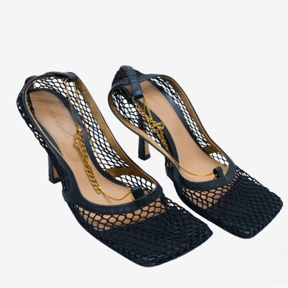 Bottega Veneta Mesh Nappa Sandals